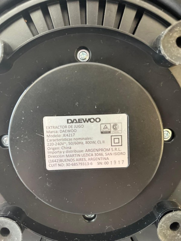 Extractor de Jugo Daewoo JE4217 1L - Plateado –
